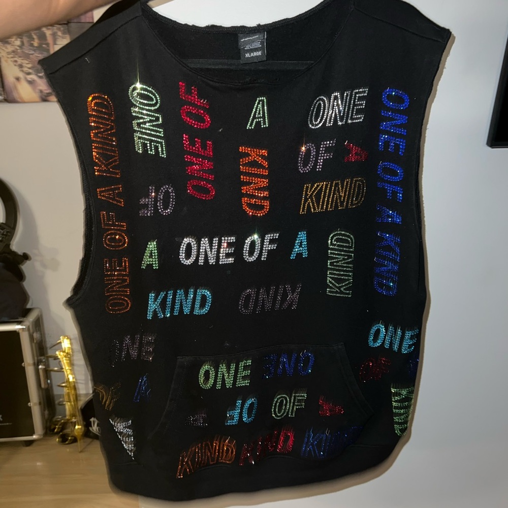 One of a Kind crystal sweatshirt hoodie